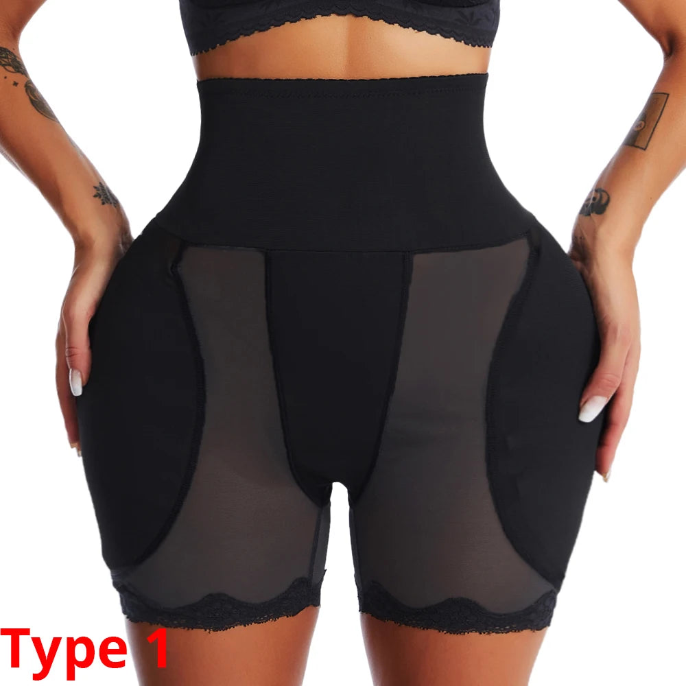 Elevate Your Curves with Our High Waist Padded Hip Butt Lifter Panties - Ultimate Tummy Control Body Shaper for Women