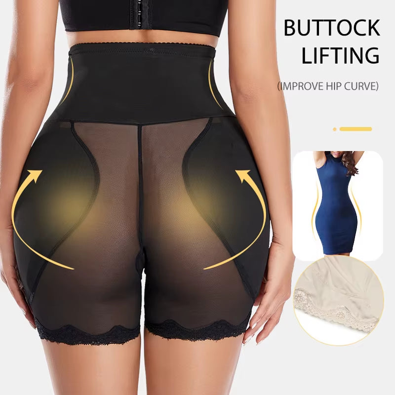 Elevate Your Curves with Our High Waist Padded Hip Butt Lifter Panties - Ultimate Tummy Control Body Shaper for Women