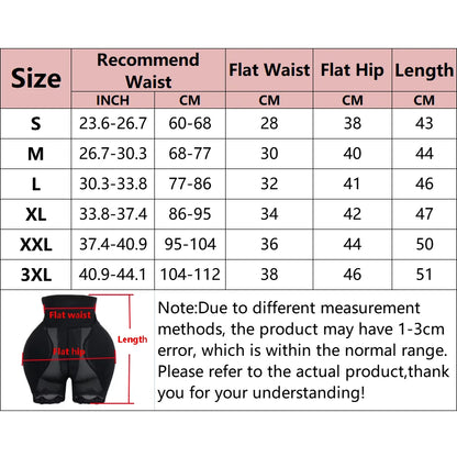 Elevate Your Curves with Our High Waist Padded Hip Butt Lifter Panties - Ultimate Tummy Control Body Shaper for Women