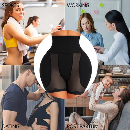 Elevate Your Curves with Our High Waist Padded Hip Butt Lifter Panties - Ultimate Tummy Control Body Shaper for Women