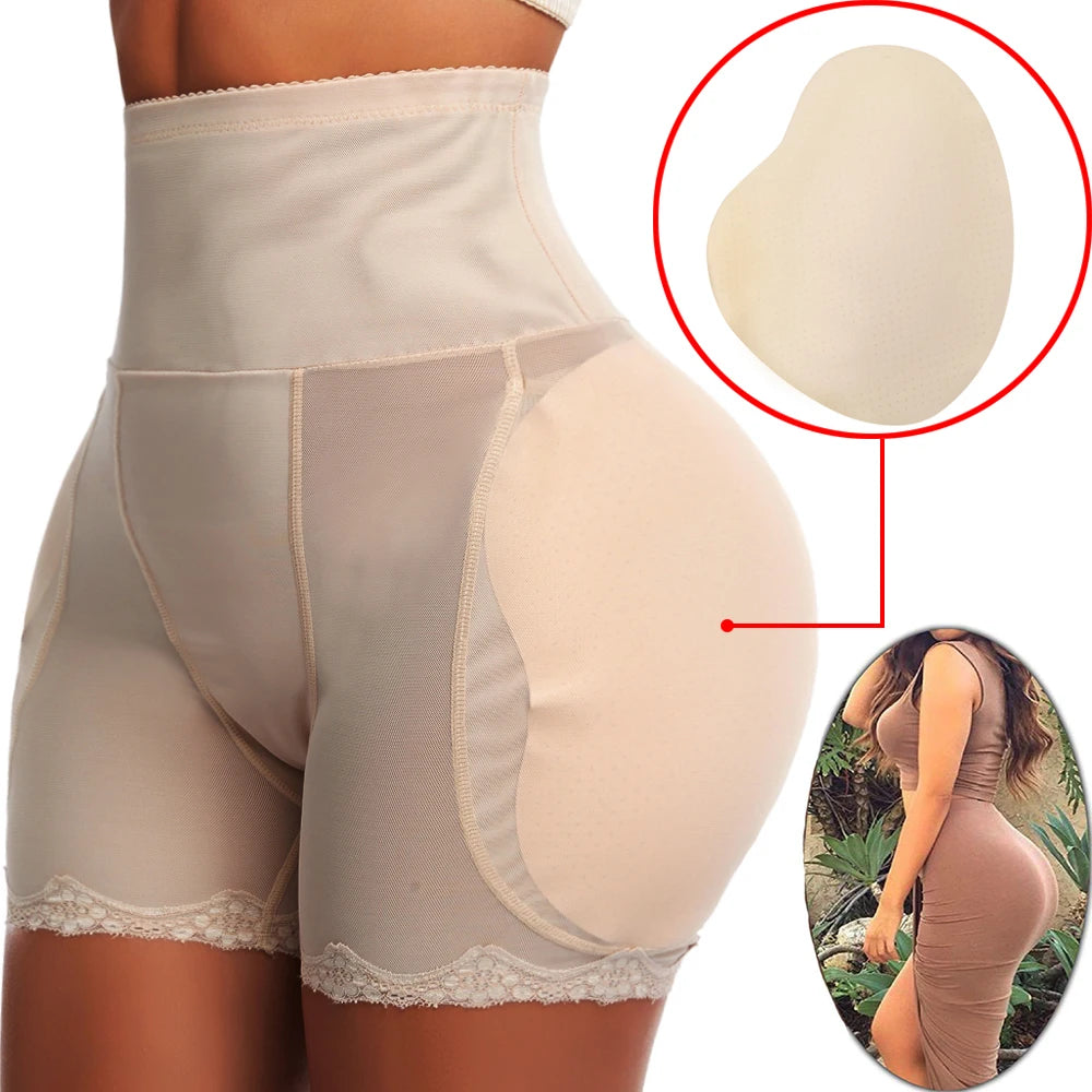Elevate Your Curves with Our High Waist Padded Hip Butt Lifter Panties - Ultimate Tummy Control Body Shaper for Women