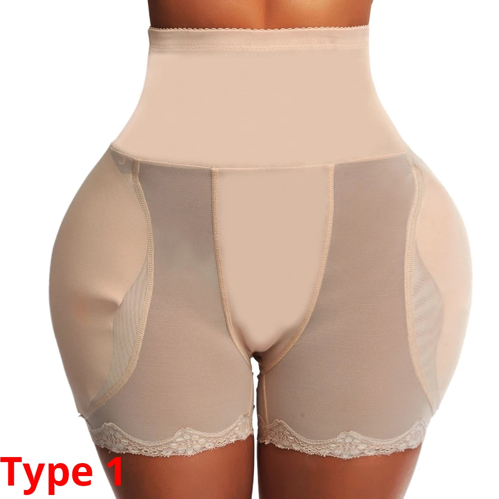 Elevate Your Curves with Our High Waist Padded Hip Butt Lifter Panties - Ultimate Tummy Control Body Shaper for Women