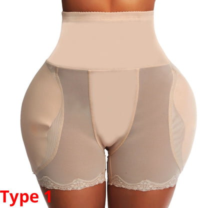 Elevate Your Curves with Our High Waist Padded Hip Butt Lifter Panties - Ultimate Tummy Control Body Shaper for Women